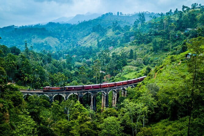 8 Days/ 7 Nights - Sri Lanka’s Culture Wildlife and Beaches - Day 5: Nine Arches Bridge photos, Rawana Falls, Little Adam’s Peak, and monastery calm