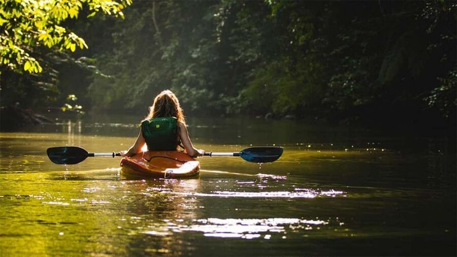 Negombo: Kayaking in the Lagoon - Negombo Lagoon at sunrise or sunset: calm water that makes birdlife easier